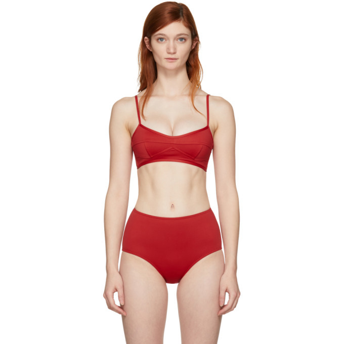 Photo: Her Line Red Suzi Bralette Bikini Top