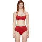 Her Line Red Suzi Bralette Bikini Top