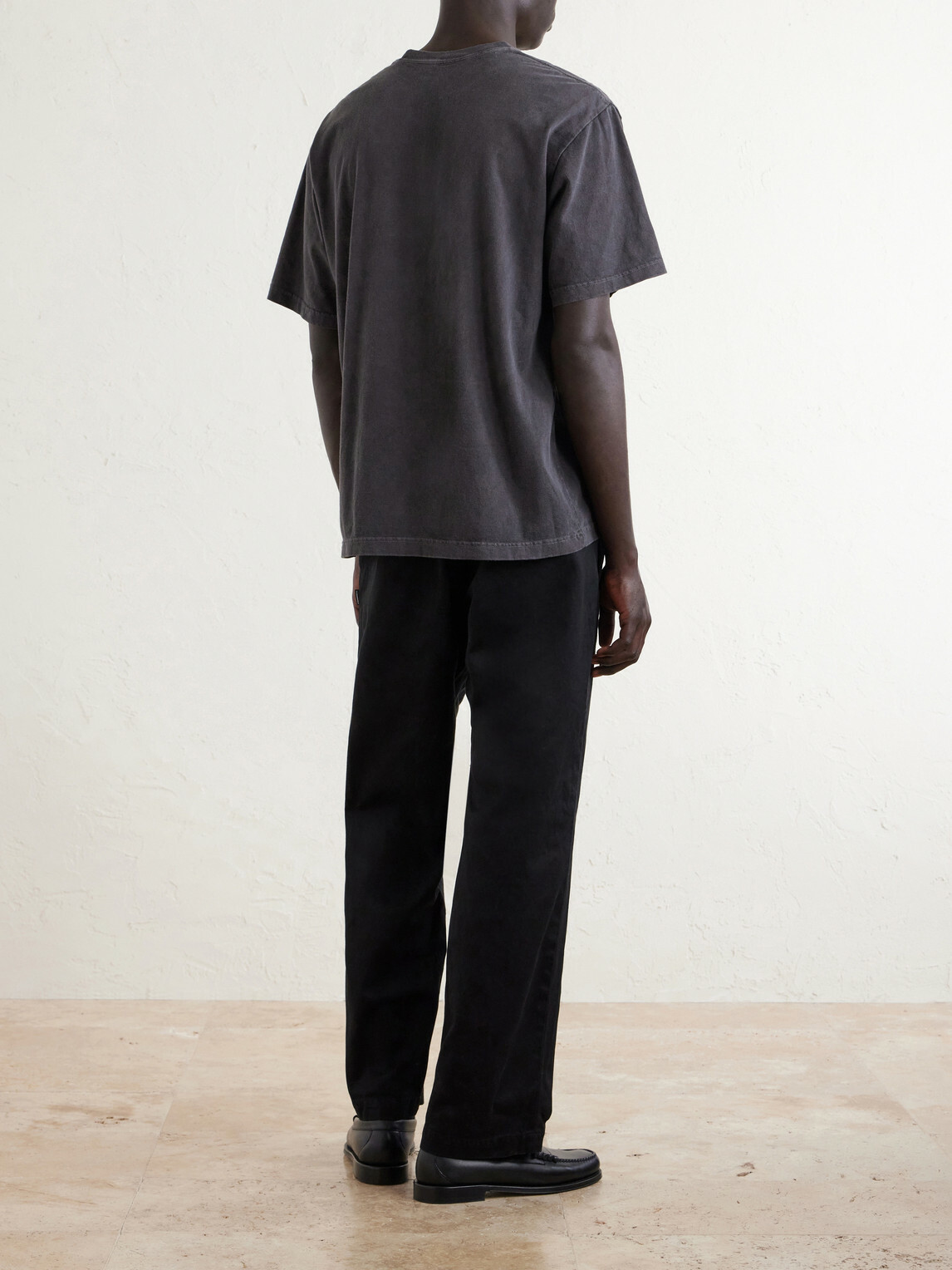Neighborhood - Printed Cotton-Jersey T-Shirt - Gray