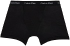 Calvin Klein Underwear Three-Pack Black Stretch Boxer Briefs
