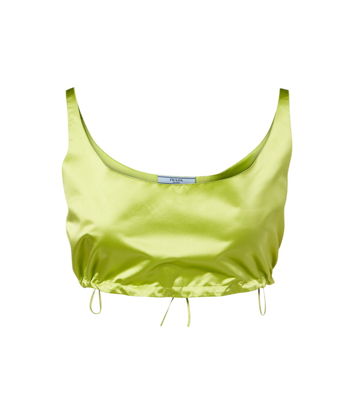 Photo: Prada Silk duchesse crop top