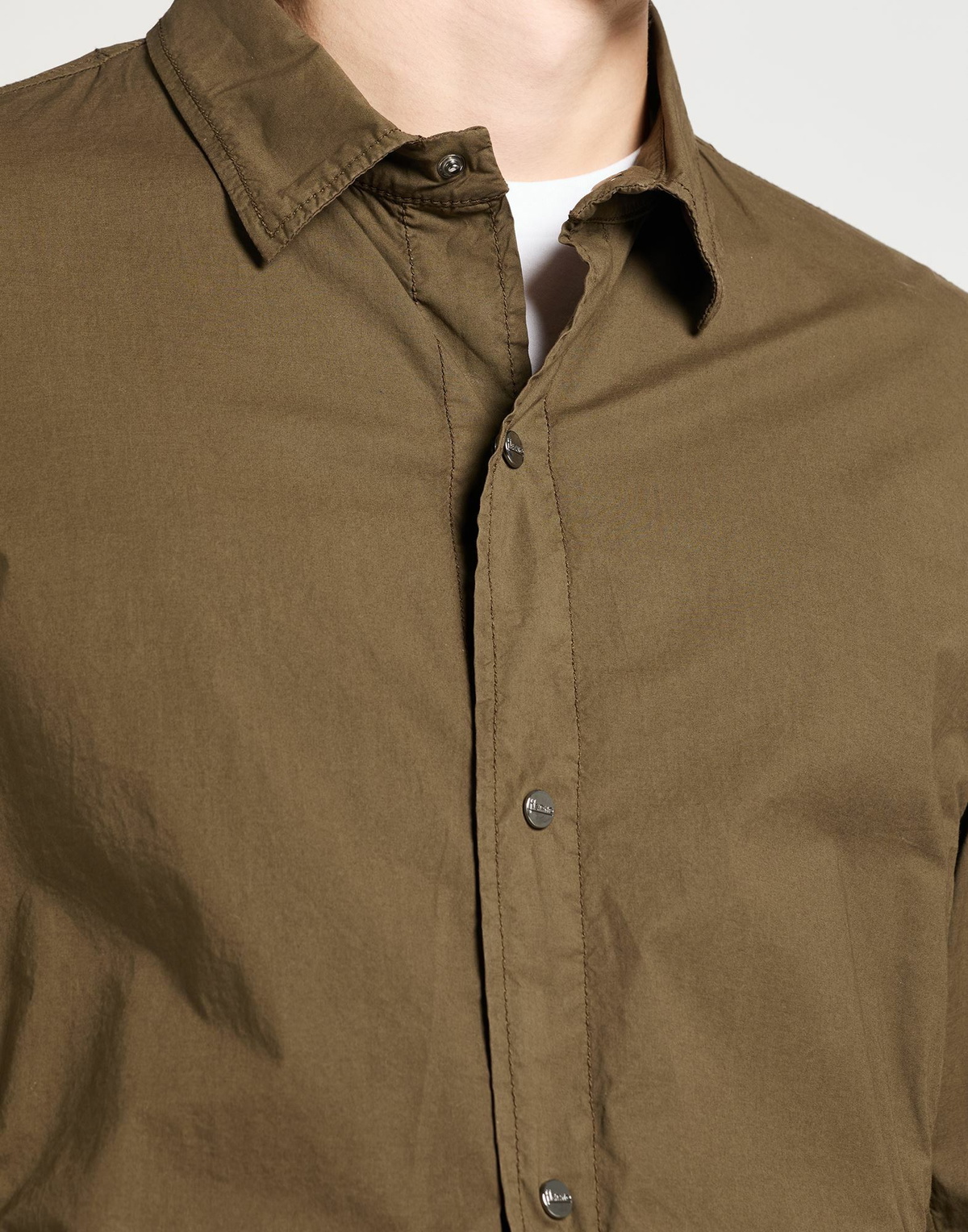 Herno Mens Shirt Military in Green
