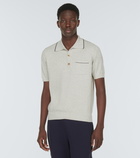 Brunello Cucinelli - Ribbed-knit cotton polo shirt