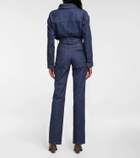 Fendi High-rise wide-leg jeans