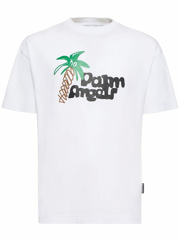 Photo: PALM ANGELS - Sketchy Classic Cotton T-shirt