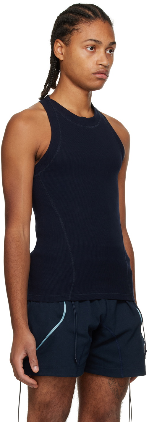 Saul Nash Navy Crewneck Tank Top