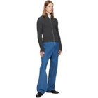 Jil Sander Gray Zip Up Cardigan