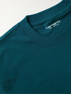 CARHARTT WIP - Nice to Mother Printed Organic Cotton-Jersey T-Shirt - Blue