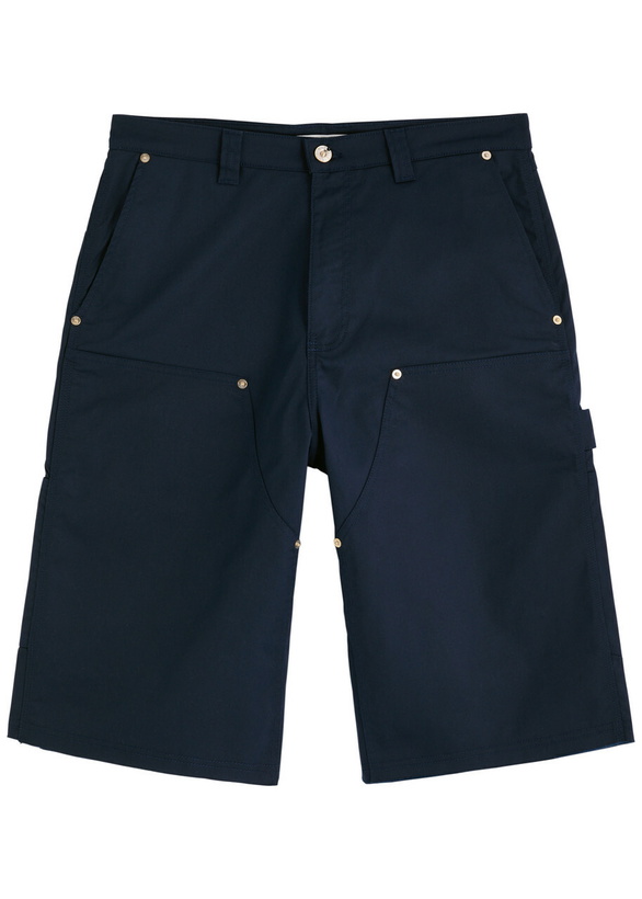 Photo: Wales Bonner Kingston Twill Shorts Navy