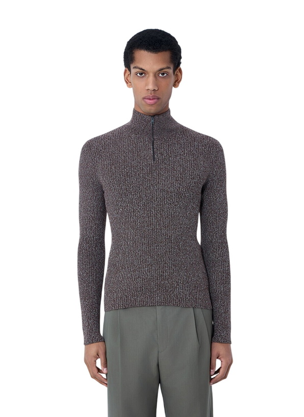 Photo: Prada High Neck Zip Sweater
