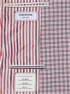 THOM BROWNE - Cotton Check Crepe Jacket