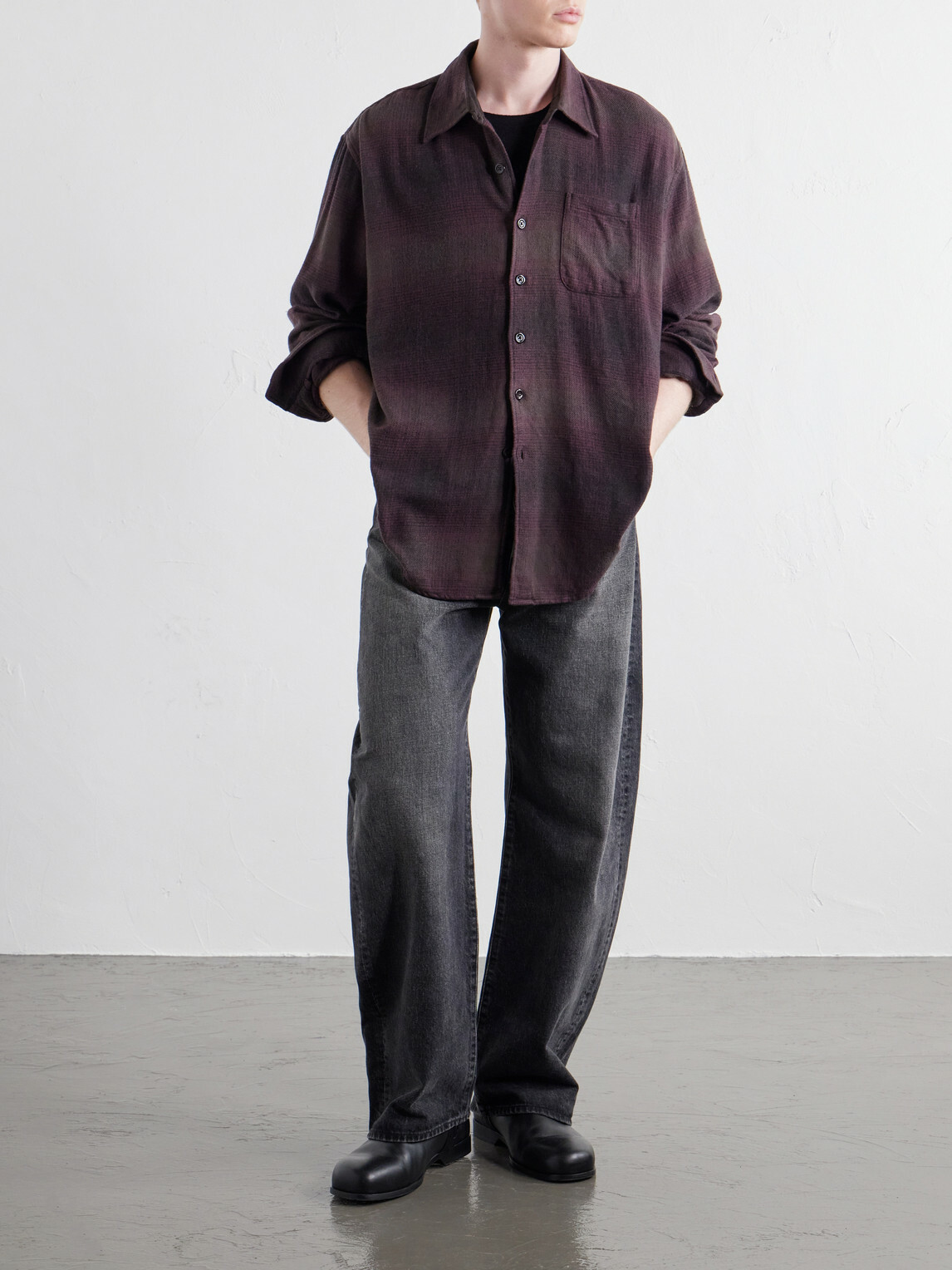 Our Legacy - Above Checked Cotton-Blend Flannel Shirt - Brown