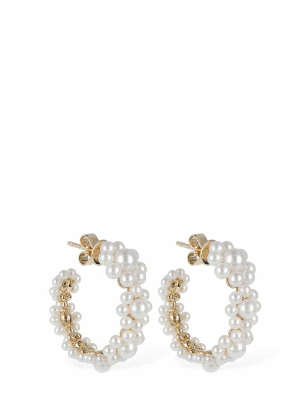 Photo: SOPHIE BILLE BRAHE - 14kt Jardin Boucle Pearl Hoop Earrings