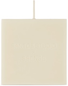 SANTOS.STUDIO SSENSE Exclusive White 'ANTI' Candle