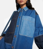 See By Chloe - Patchwork denim shirt