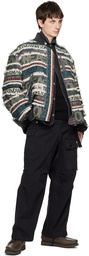 sacai Multicolor Eric Haze Edition Jacquard Bomber Jacket