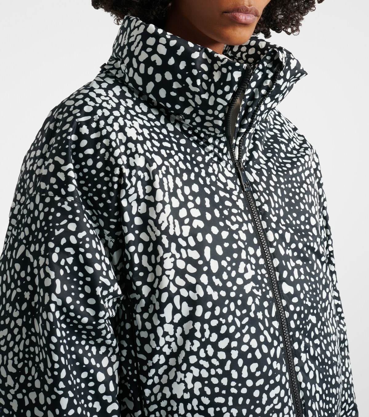 Perfect Moment Bubble leopard-print down ski jacket