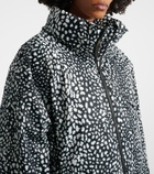 Perfect Moment Bubble leopard-print down ski jacket
