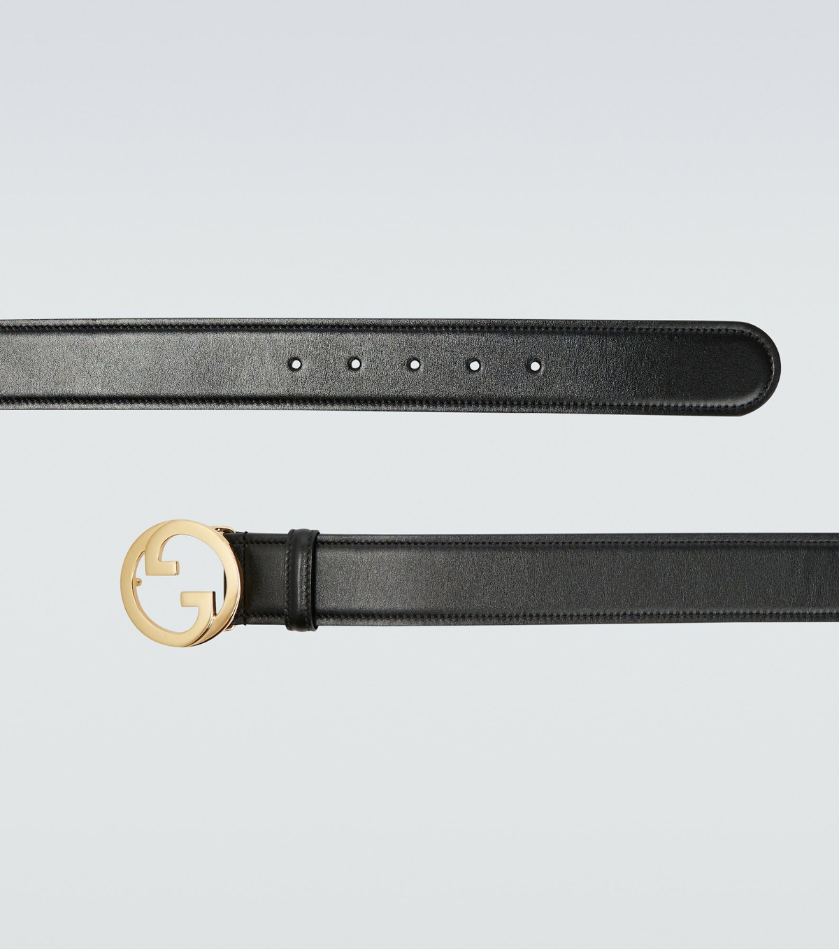 Black Blondie GG Supreme-canvas and leather belt, Gucci