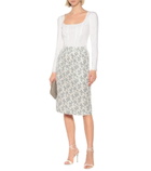 Brock Collection - Quadratic cotton-blend midi skirt