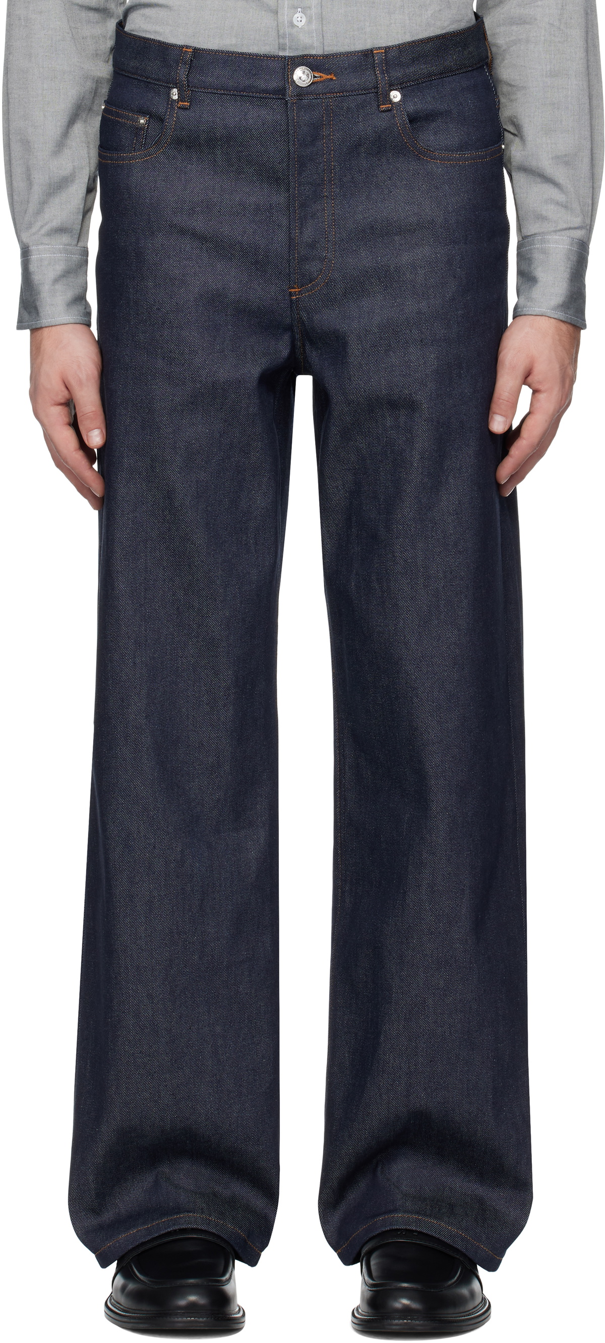 Apc Jean Aaron A.P.C. Aaron Wide Leg Jeans | stonewashed indigo 