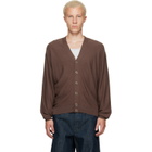 LEMAIRE Brown Relaxed Twisted Cardigan