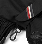 Moncler Genius - 3 Grenoble Leather-Trimmed Shell Tasselled Gloves - Black