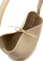 The Row Park Medium Leather Tote - Cream - One Size