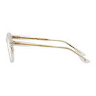 Dita Transparent and Gold Lineus Glasses