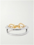 Givenchy - G Link Silver and Gold-Tone Ring - Silver