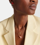 Aliita Cocktail 9kt charm necklace with mother of pearl and coral