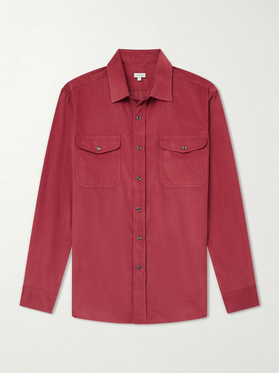 Caruso - Cotton-Corduroy Shirt - Red