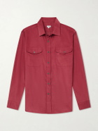 Caruso - Cotton-Corduroy Shirt - Red