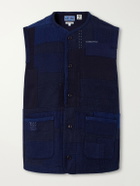 Blue Blue Japan - Nenrin Patchwork Cotton-Canvas Vest - Blue