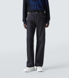 McQueen Mid-rise wide-leg jeans