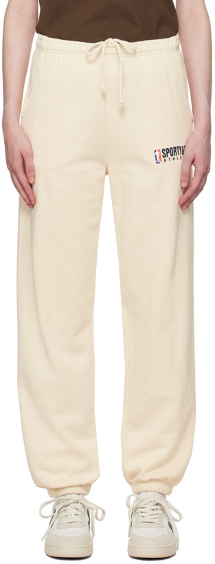 Photo: Sporty & Rich Beige Team Lounge Pants