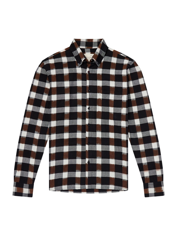 Photo: Kardo - Ronald Checked Cotton Shirt - Brown