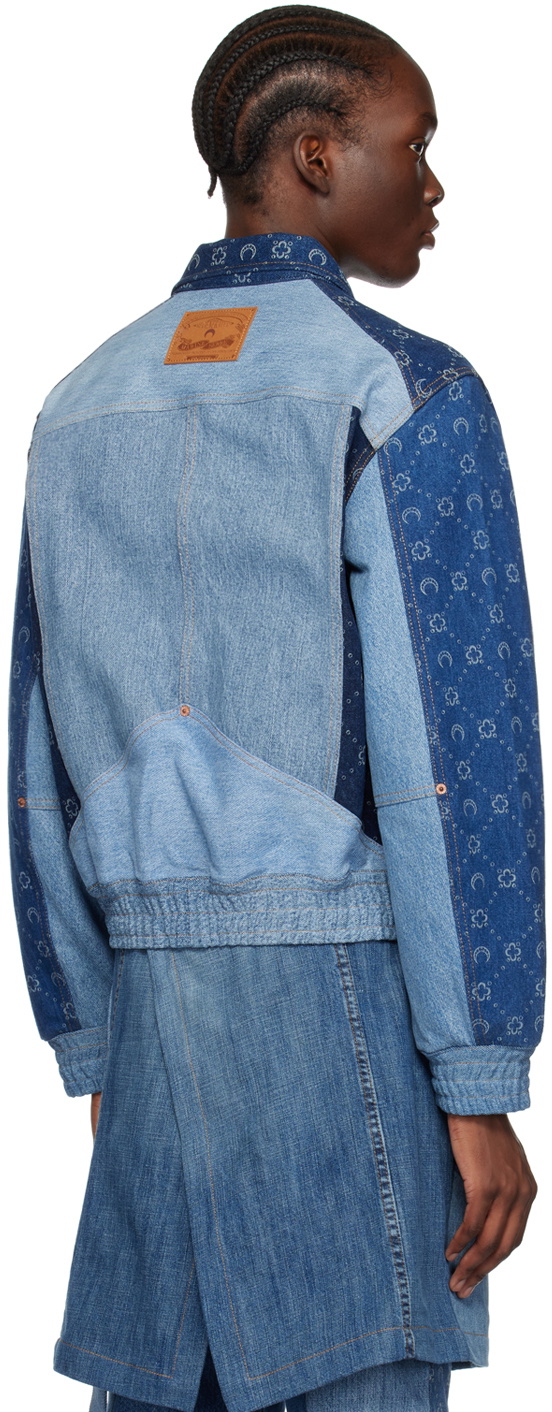 Marine Serre Blue Moonogram Denim Jacket