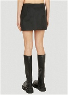 Re-Nylon Mini Skirt in Black