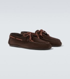 Ancient Greek Sandals Pliario suede boat shoes