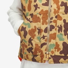Beams Plus Men's Camo Work Puffer Vest in Khaki