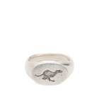 Frederick Grove Greyhound Signet Ring in Silver