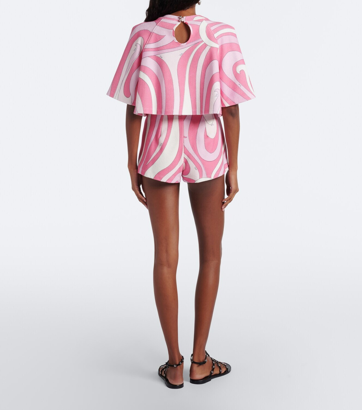 Pucci Marmo cotton-blend terry shorts