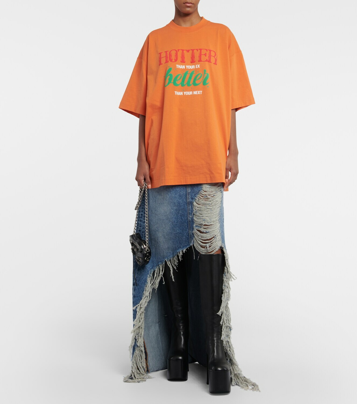 【関税込み】VETEMENTS BLACK & ORANGE FIRE' SHIRT Vetements Black & Orange Fire Shirt XS - Shirts - BeyondStyle