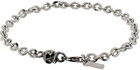 Emanuele Bicocchi SSENSE Exclusive Silver Skull Bracelet