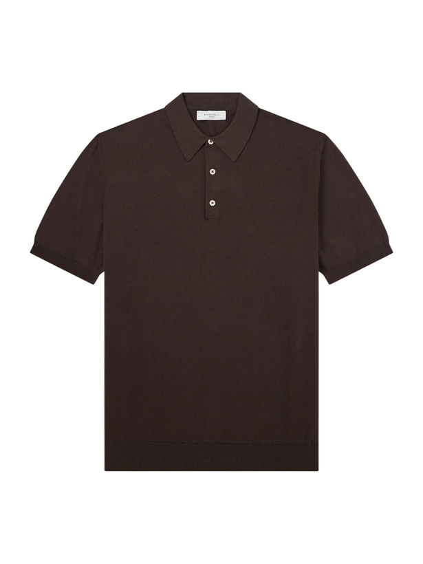 Photo: Boglioli - Slim-Fit Garment-Dyed Cotton Polo Shirt - Brown
