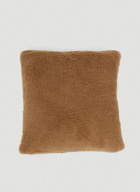 Monogram Cushion in Camel