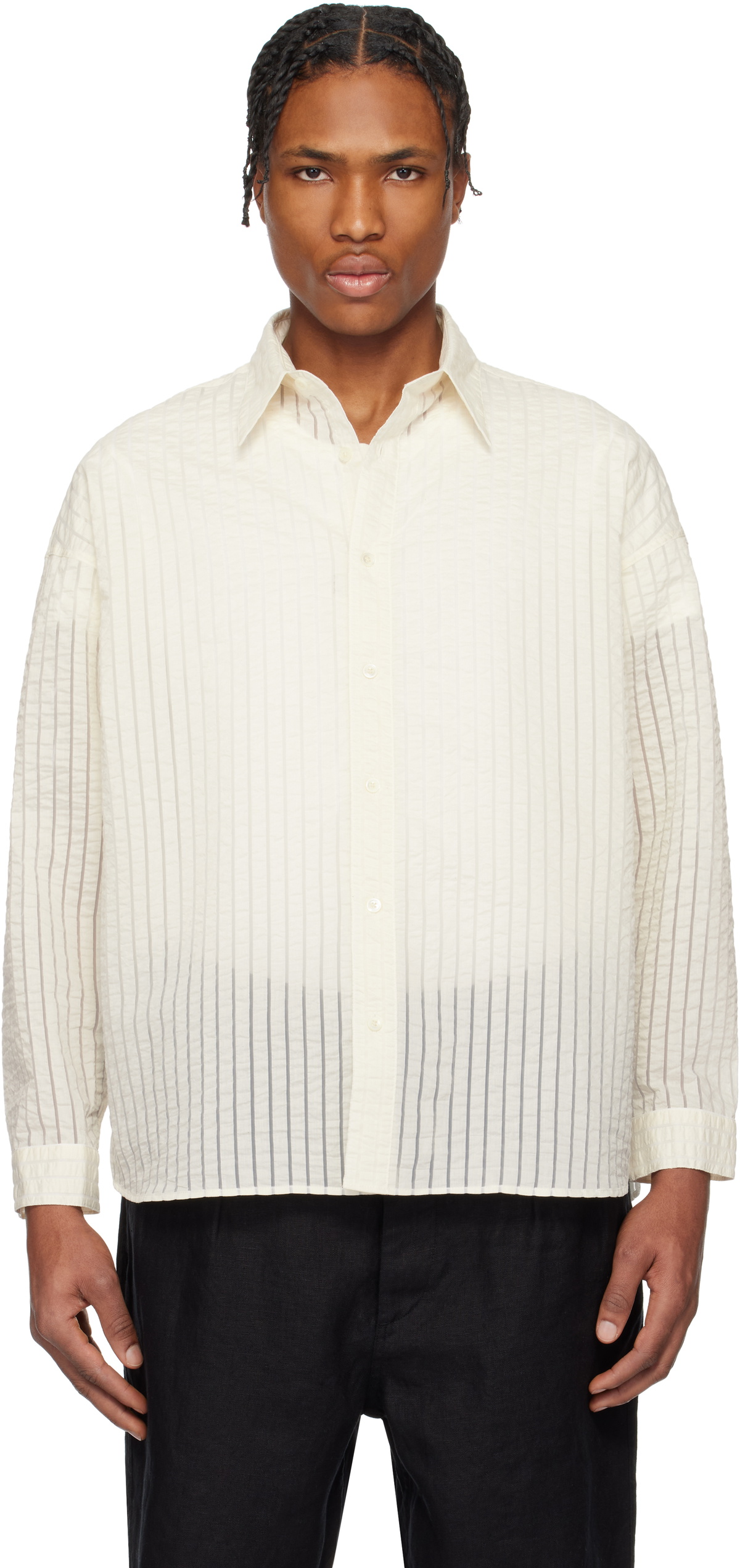 Sunflower stable shirt オフホワイト Sunflower Off-White Stable Shirt Sunflower