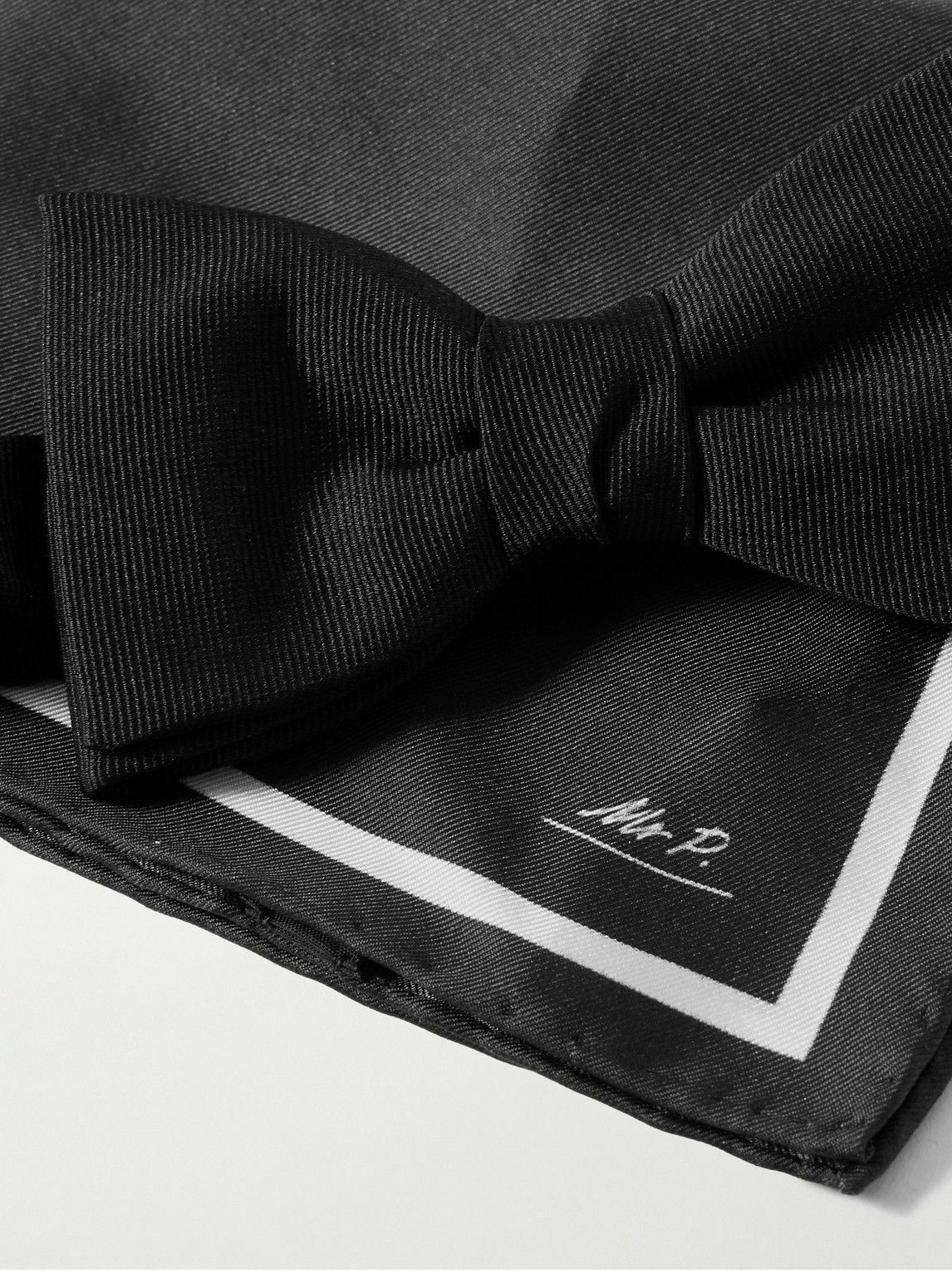 Mr P. - Silk Bow-Tie and Pocket Square Set