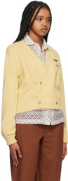 Bode Yellow Double-Breasted Cardigan